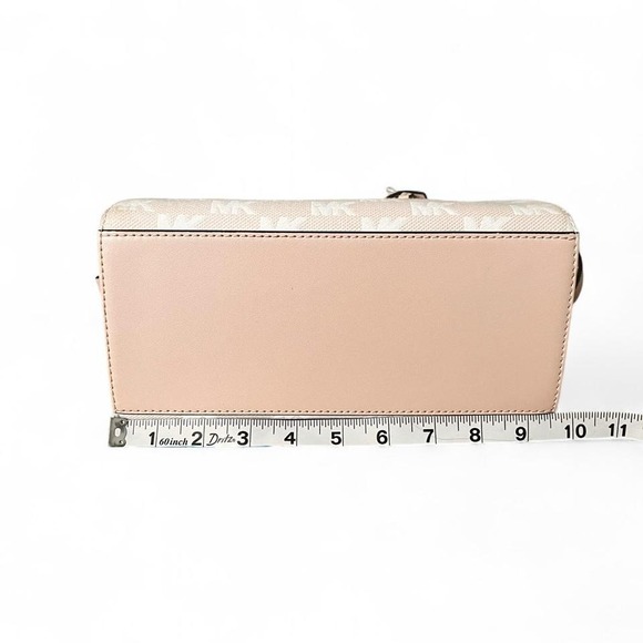 Michael Kors Avril Small Satchel Pink MK Logo Crossbody Purse Designer Purse main image 5